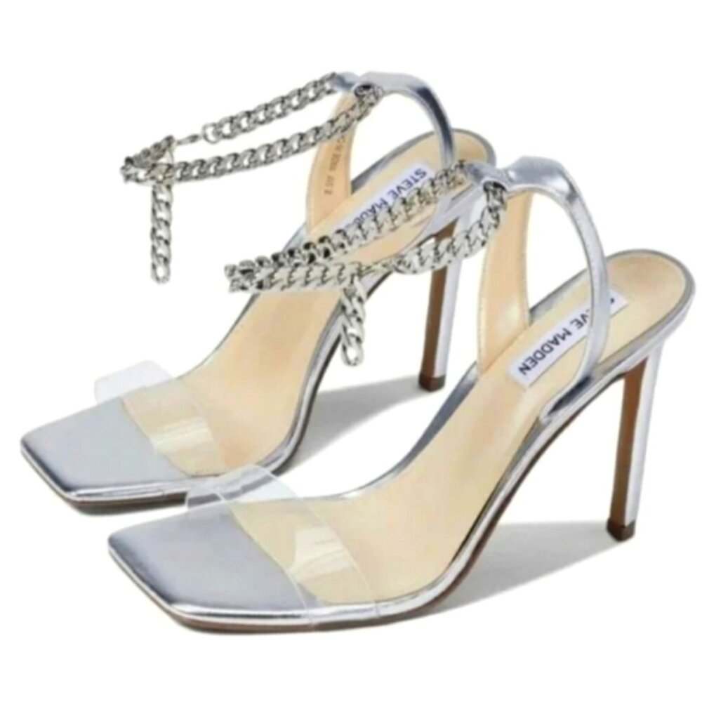 STEVE MADDEN Peena PVC Heels size 8